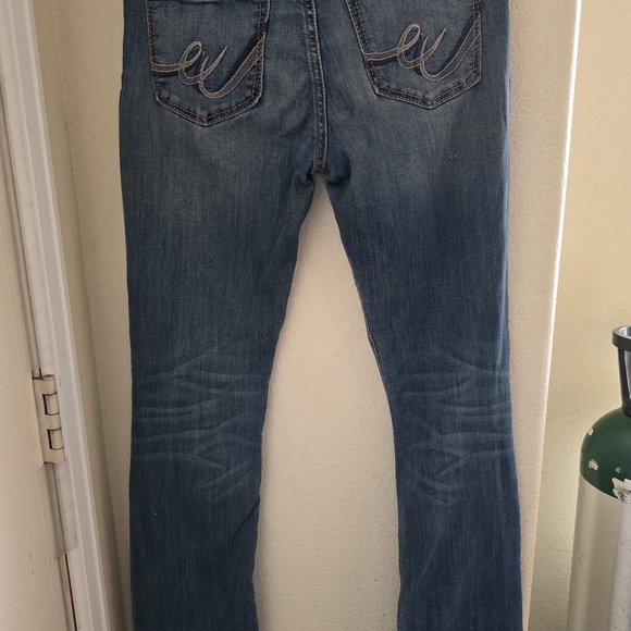 Express Blue Straight Leg Jeans Classic Denim - Picture 3 of 5